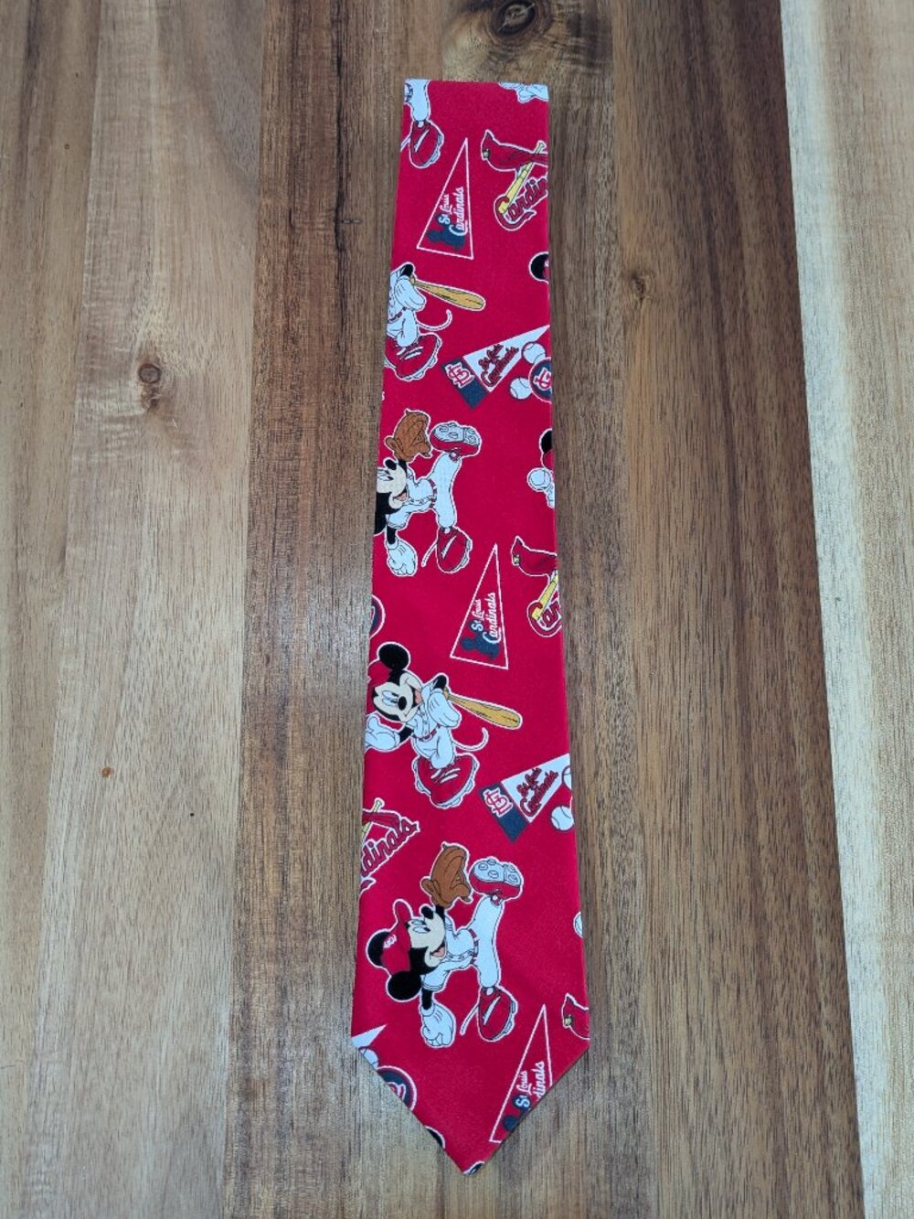 St. Louis Cardinals x Disney Men's Neck Tie. Custom handmade. New